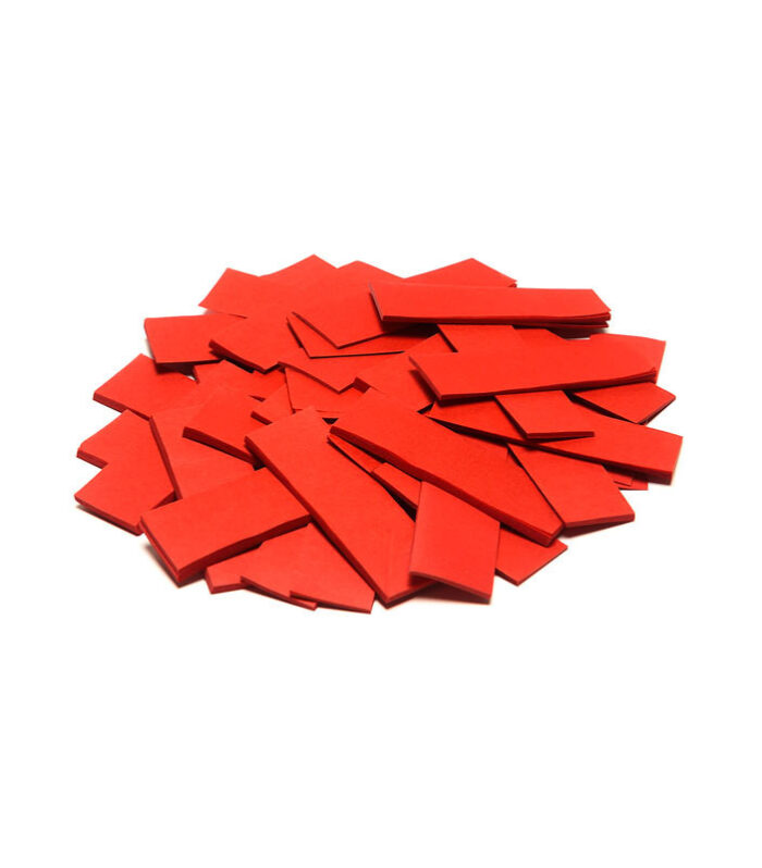 TCM FX - Lassú esésű Konfetti Téglalapok 55x17mm - Piros - 1 kg